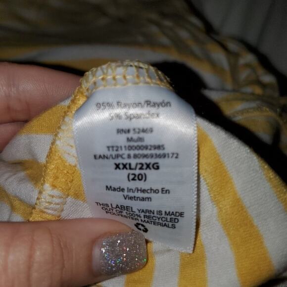 Time and tru XXL striped dress with pockets - Picture 10 of 11